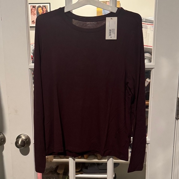 a new day Tops - a new day Women's Long Sleeve Top - Dark Burgundy